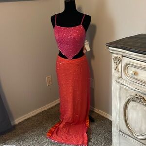 Scala hand beaded gown
